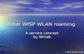 Inter WISP WLAN roaming A service concept by Wirlab © Wirlab Research Center.
