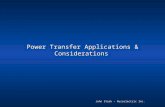 Power Transfer Applications & Considerations John Stark – Russelectric Inc.