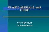 CAP SECTION OCHA-GENEVA FLASH APPEALS and CERF. What is a Flash Appeal? Part of the Consolidated Appeals Process, the humanitarian sector s main tool.