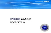 SV8100 InACD Overview July 2006. NEC Unified Solutions, Inc. InACD Snapshot Native Automatic Call Distribution Activated via License from SV8100 CPU Program.