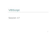 1 VBScript Session 17. 2 What we learn last session?