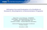 1 Utilization-focused Evaluation of a Portfolio of Research, Development, & Demonstration Programs Helen Kim, Larry Pakenas - NYSERDA Rick Ridge – Heschong.