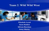 Team 2: Wild Wild West Elizabeth Acord Jason Baldick Miriam Beecham Jenny Murray.