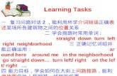Learning Tasks 2 : straight down turn left right neighborhood around here around me in the neighborhood go straight down… turn left/ right on the left