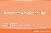 Giada Scarafiotti Developer Tools Product Manager giadas@microsoft.com Microsoft Developer Tools.