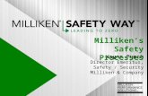 Wayne Punch Director Emeritus, Safety / Security Milliken & Company Millikens Safety Processes.