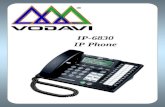 IP-6830 IP Phone. IP Telephony for business The IP-6830 is an advanced technology phone designed to enable real-time voice communication over IP networks.