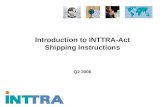Introduction to INTTRA-Act Shipping Instructions Q2 2006.