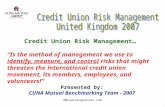 RMLearningCenter.com Credit Union Risk Management… Is the method of management we use to identify, measure, and control risks that might threaten the.