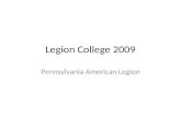 Legion College 2009 Pennsylvania American Legion.