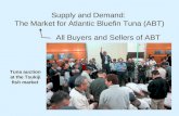 Supply and Demand: The Market for Atlantic Bluefin Tuna (ABT) All Buyers and Sellers of ABT Tuna auction at the Tsukiji fish market.