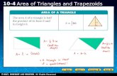 Holt CA Course 1 10-4 Area of Triangles and Trapezoids.