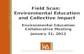 Field Scan: Environmental Education and Collective Impact Environmental Education Collaborative Meeting January 31, 2012.