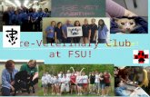 Welcome! Pre-Veterinary Club at FSU!. Objective The purpose of the Pre-Veterinary Club at the Florida State University is to: provide an inspirational.