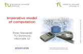Fakultät für informatik informatik 12 technische universität dortmund Imperative model of computation Peter Marwedel TU Dortmund, Informatik 12 Graphics: