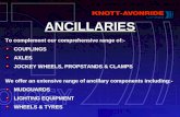 ANCILLARIES To complement our comprehensive range of:- COUPLINGS AXLES JOCKEY WHEELS, PROPSTANDS & CLAMPS We offer an extensive range of ancillary components.