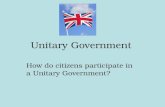 Unitary Government How do citizens participate in a Unitary Government?