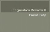 Praxis Prep. Alveolar fricative: Sound produced with the tip of the tongue on or near the tooth ridge Example: /s/ in sit Manner of articulation: Describes.