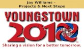 Jay Williams – Projects & Next Steps. Projects: You Spoke. We Listened. Cleaner Youngstown Greener Youngstown Better Planned and Organized Youngstown.