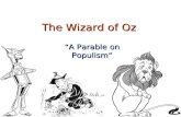 The Wizard of Oz A Parable on Populism. L. Frank Baum Born in 1856 to a wealthy family in Pennsylvania.Born in 1856 to a wealthy family in Pennsylvania.