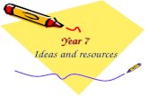 Year 7 Ideas and resources. Why year 7? Enthusiasm – less peer pressure or embarassment Fresh start – new to the school Less resistance – they will consider.