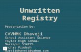 Unwritten Registry