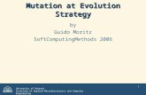 University of Rostock Institute of Applied Microelectronics and Computer Engineering 1 Mutation at Evolution Strategy by Guido Moritz SoftComputingMethods.