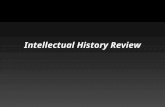 Intellectual History Review. Niccolo Machiavelli (1469-1527)