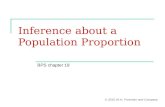Inference about a Population Proportion BPS chapter 19 © 2010 W.H. Freeman and Company.