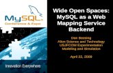 Wide Open Spaces: MySQL as a Web Mapping Service Backend Don Beesing Alion Science and Technology USJFCOM Experimentation Modeling and Simulation April.