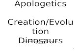 1 Apologetics Creation/Evolution Dinosaurs Saemmul Christian Church An ICAHATTOWAK International Production Al Bandstra.