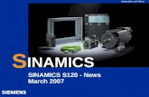 Automation and Drives S INAMICS SINAMICS S120 - News March 2007.