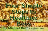Four Simple Steps to Healthier Bees By Michael Bush Copyright 2008 Common Sense Choices.
