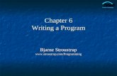 Chapter 6 Writing a Program Bjarne Stroustrup .