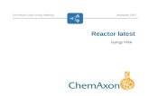 Reactor latest ChemAxon User Group MeetingBudapest 2007 György Pirok.