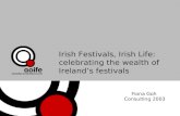 Irish Festivals, Irish Life: celebrating the wealth of Irelands festivals Fiona Goh Consulting 2003.