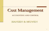 1-1 HANSEN & MOWEN Cost Management ACCOUNTING AND CONTROL.