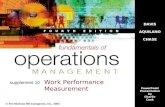 F O U R T H E D I T I O N Work Performance Measurement © The McGraw-Hill Companies, Inc., 2003 supplement 10 DAVIS AQUILANO CHASE PowerPoint Presentation.