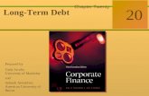 20-0 McGraw-Hill Ryerson © 2003 McGraw–Hill Ryerson Limited Corporate Finance Ross Westerfield Jaffe Sixth Edition 20 Chapter Twenty Long-Term Debt Prepared.