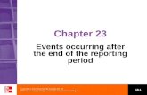 Copyright © 2012 McGraw-Hill Australia Pty Ltd PPTs to accompany Deegan, Australian Financial Accounting 7e 16-1 Chapter 23 Events occurring after the.