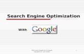 SEO with Google by Chinapat Eksathit ID : 511-9783 1 Search Engine Optimization With.