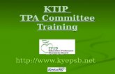 KTIP TPA Committee Training EPSB.