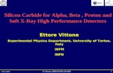 19-10-2004 1E.Vittone, IEEE-RTSD, ROME Silicon Carbide for Alpha, Beta, Proton and Soft X-Ray High Performance Detectors Ettore Vittone Experimental Physics.
