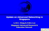 Update on Advanced Networking in Singapore L.W.C. Wong & F.B.S. Lee Singapore Advanced Research & Education Network.