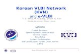 Busan APAN eScience: Minh, Song, & Kim1 Y. C. Minh, M.-G. Song, and H.-G. Kim Korea Astronomy Observatory Korean VLBI Network (KVN) and e -VLBI Contents.