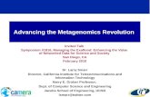 Advancing the Metagenomics Revolution Invited Talk Symposium #1816, Managing the Exaflood: Enhancing the Value of Networked Data for Science and Society.