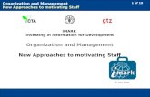 1 of 19 Organization and Management New Approaches to motivating Staff IMARK Investing in Information for Development Organization and Management New Approaches.