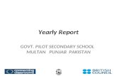 Yearly Report GOVT. PILOT SECONDARY SCHOOL MULTAN PUNJAB PAKISTAN.