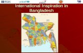 International Inspiration in Bangladesh. Activities carried out till date.