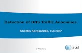 © AT&T Inc Detection of DNS Traffic Anomalies Anestis Karasaridis, PhD,CISSP.
